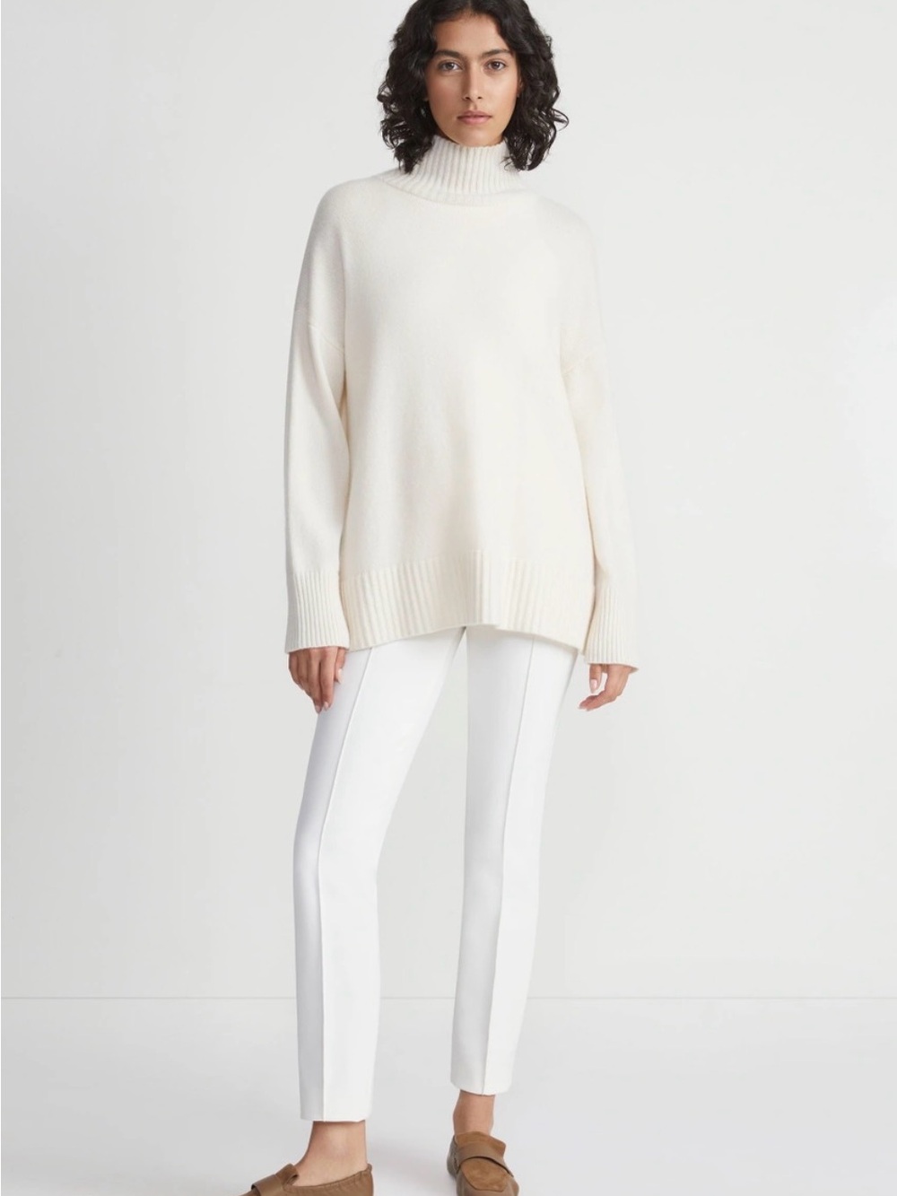 Lafayette 148 New York Cream Gramercy Pants - Picture 1 of 6